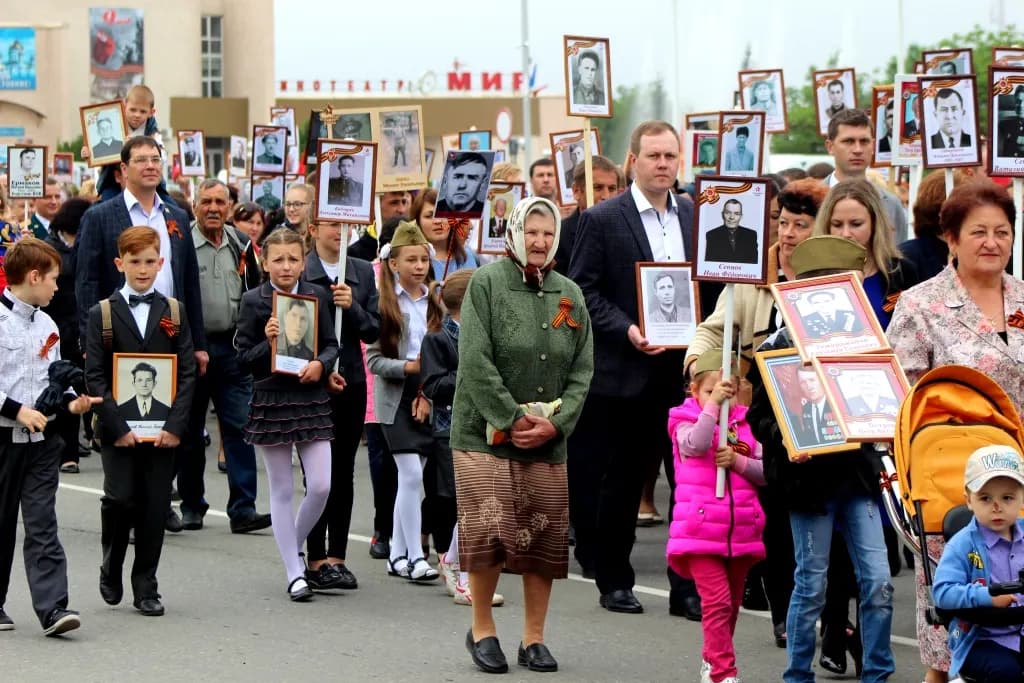 Бессмертный полк в Мостовском
