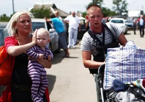 Беженцы с Украины