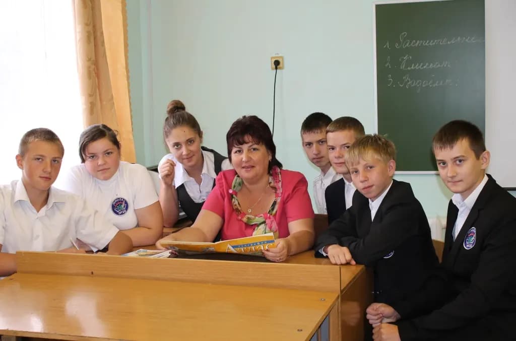 Елена Никкерова с учениками
