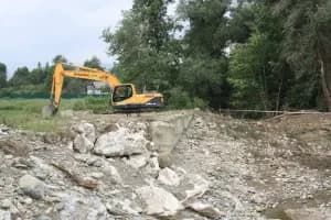 Строительство канала в Псебае