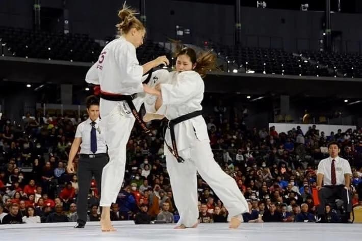 Екатерина Козлова бьётся на чемпионате мира в Японии