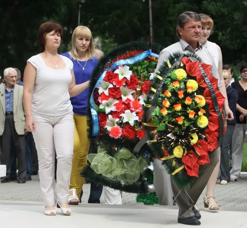 Митинг памяти и скорби в Мостовском
