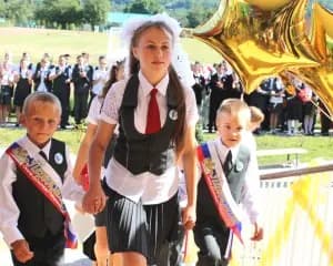 Открытие школы в Солёном