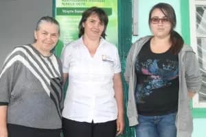 Работники почтового отделения в Солёном