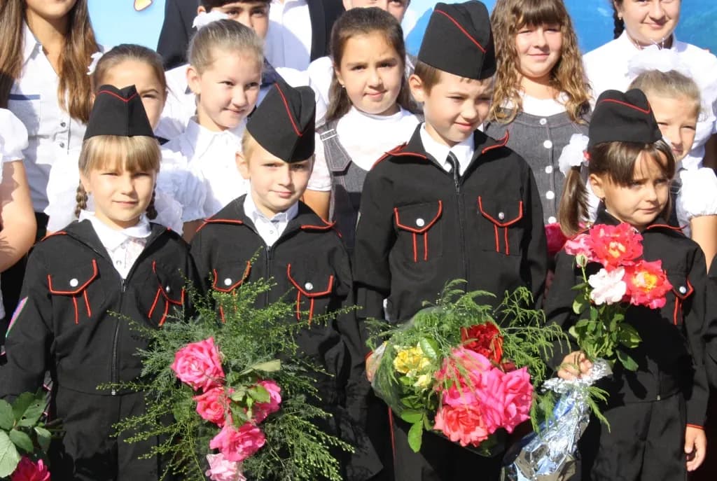Ученики казачьего класса станицы Баговской